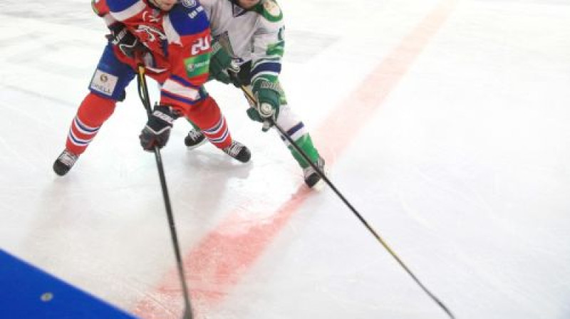 Epizode no "Lev" un "Salavat Yulaev" cīņas
Foto: praguehockeycup.cz