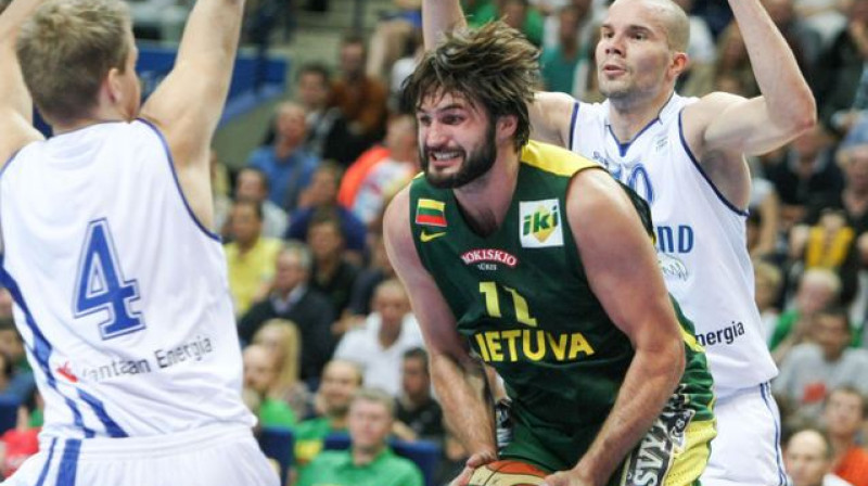 Lins Kleiza cīņā ar Somiju
Foto: 15min.lt