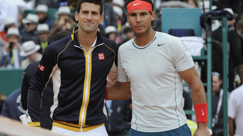 Novaks Džokovičs un Rafaels Nadals
Foto: Reuters/Scanpix