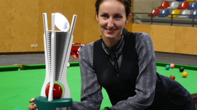 Tatjana Vasiļjeva - Eiropas čempione 2012
Foto: Lauris Bērziņš, LV-Snooker