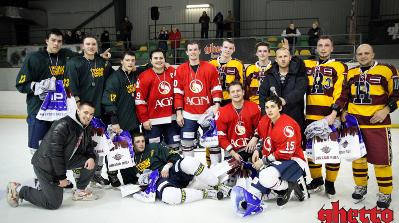 "Ghetto Hockey" trešā posma labākās trīs komandas
Foto: Renārs Buivids