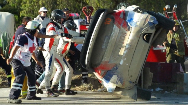 Roberta Kubicas auto pēc avārijas Meksikā
Foto: wrc.com