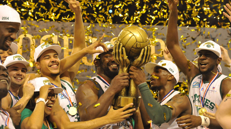 "Limoges" basketbolisti izcīna 2013./14.gada sezonas čempionu titulu
Foto: AFP/Scanpix