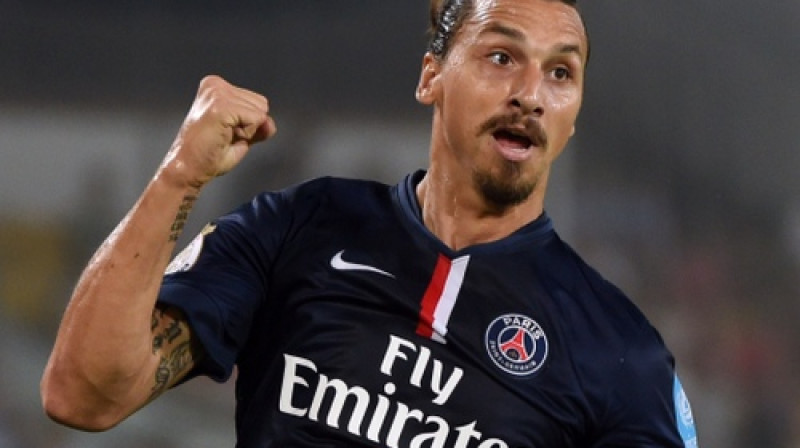 Zlatans Ibrahimovičs PSG karjerā 93 spēlēs guvis 78 vārtus
Foto: AFP/Scanpix