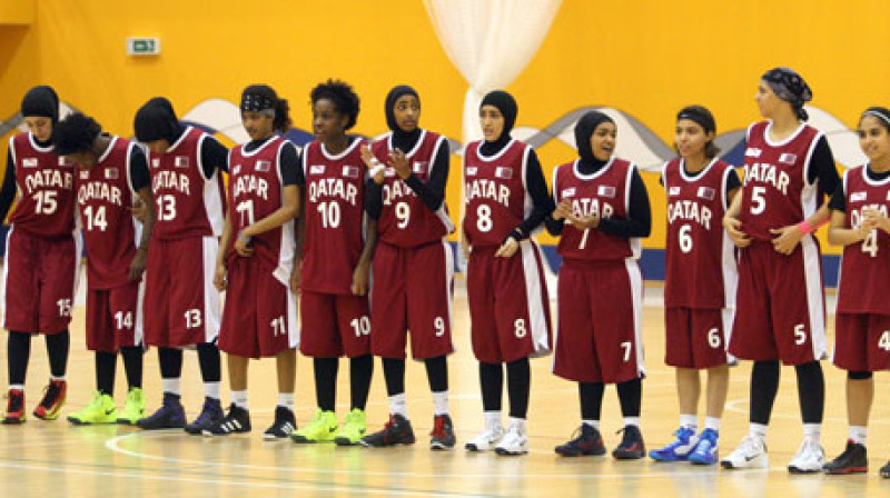 Kataras sieviešu basketbola izlase
Foto: dohastadiumplusqatar.com