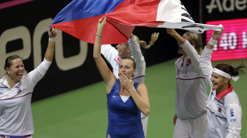 Čehijas sieviešu tenisa komanda  
Foto: Reuters/Scanpix