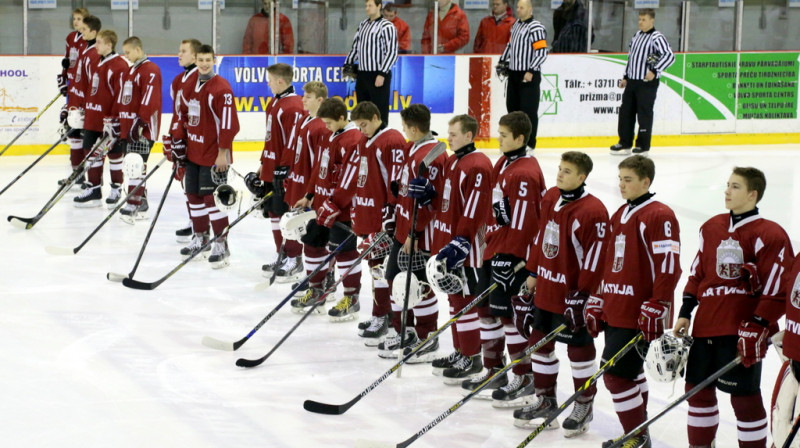 Latvijas U-16 hokeja izlase
Foto: Mārtiņš Aiše