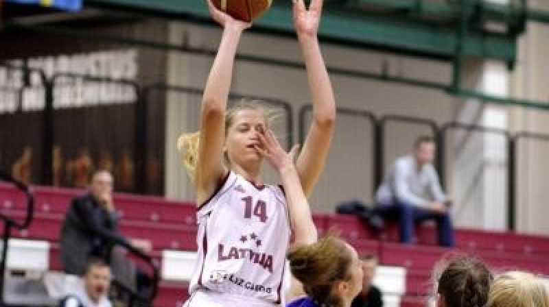 Anna Dreimane: Latvijas U18 izlases vērtīgākā spēlētāja Baltijas kausa izcīņā.
Foto: basket.ee