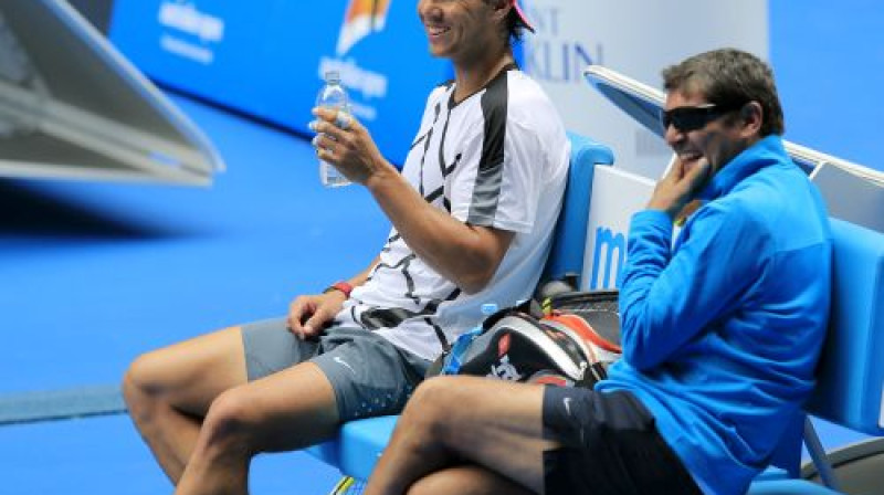 Rafaels Nadals treniņā
Foto: AP/Scanpix