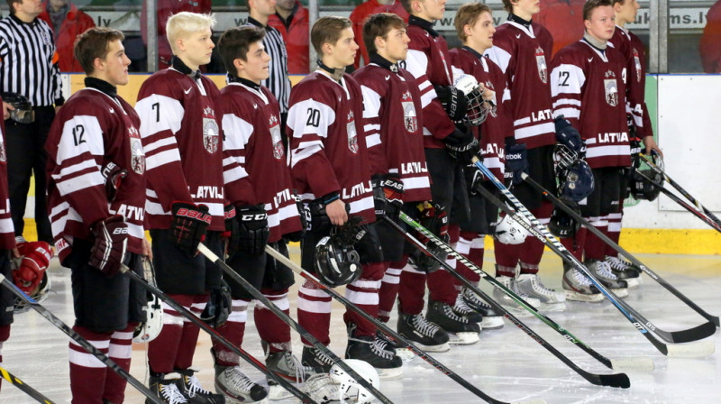 Latvijas U-18 hokeja izlase
Foto: Mārtiņš Aiše
