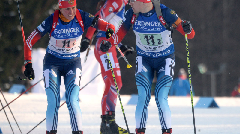 Jana Romanova un Aleksejs Volkovs
Foto: AFP