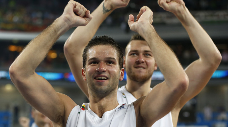 Mants Kalnietis un Donāts Motejūns
Foto: AP/Scanpix