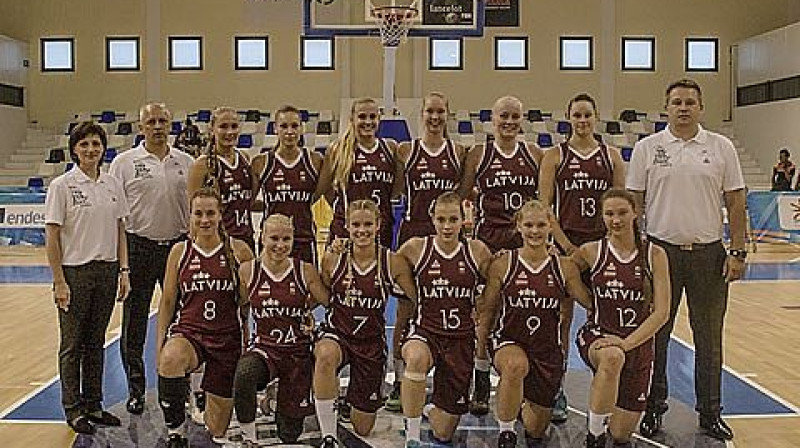 Latvijas U20 izlase: pamatmērķis sasniegts.
Foto: FIBAEurope.com