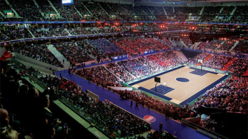 Stadiona pielāgošanas projekts "EuroBasket 2015" izslēgšanas turnīram 
Foto: lavoixdunord.fr