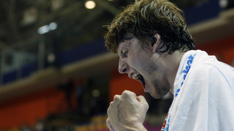 Čehijas basketbola zvaigzne Jans Veselijs 
Foto: AP/Scanpix