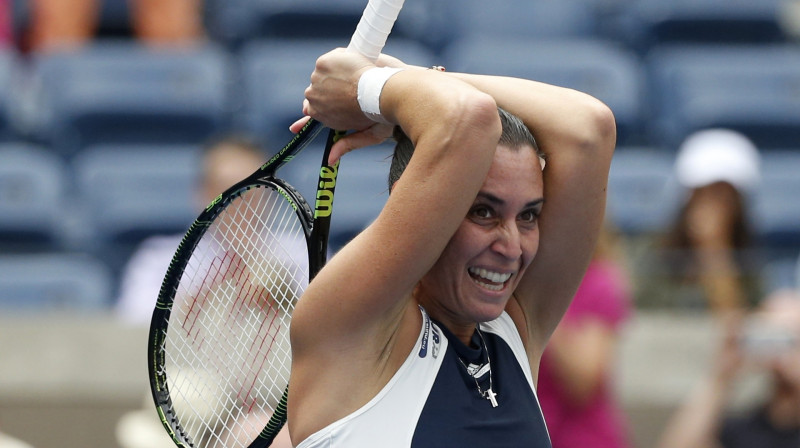 Flāvija Penneta: labs nāk ar gaidīšanu jeb pirmais "Grand Slam" fināls 33 gadu vecumā!
Foto: Reuters/Scanpix
