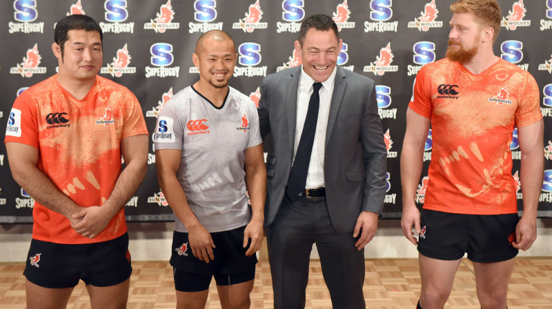 "Sunwolves" komandas prezentācija
Foto: AP/Scanpix