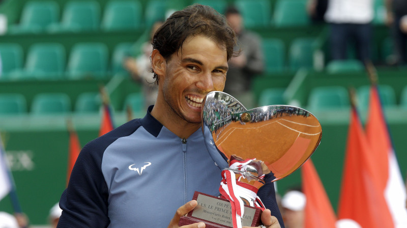 Rafaels Nadals "Masters 1000" čempiona godā pēc divu gadu pārtraukuma
Foto: AP/Scanpix