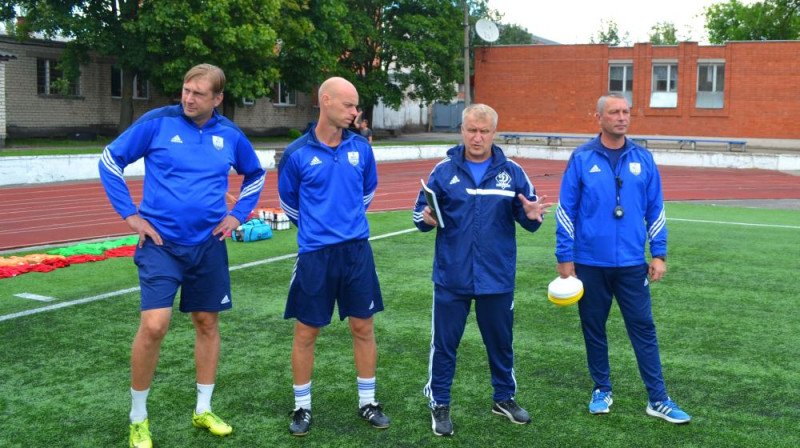 Vjačeslavs Dusmanovs, Vladimirs Žavoronkovs, Viktors Demidovs, Sergejs Pogodins
Foto: bfcdaugava.lv