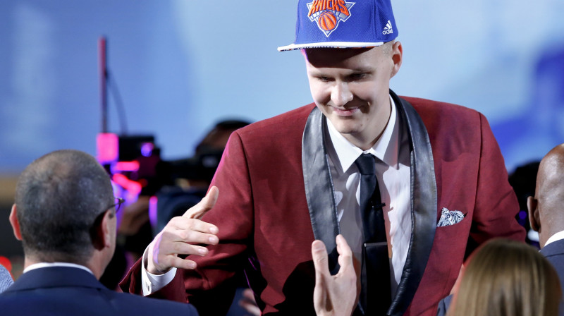 Kristaps Porziņģis 2015. gada NBA draftā
Foto: AP/Scanpix