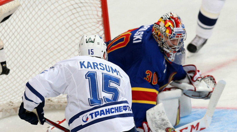 Mārtiņš Karsums iemet "Jokerit" 
Foto: dynamo.ru