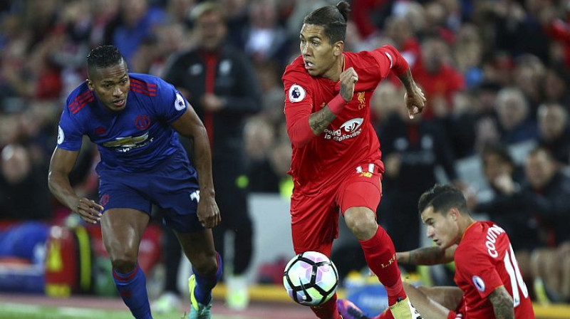 Antonio Valensija un Robertu Firmino
Foto: AP/Scanpix