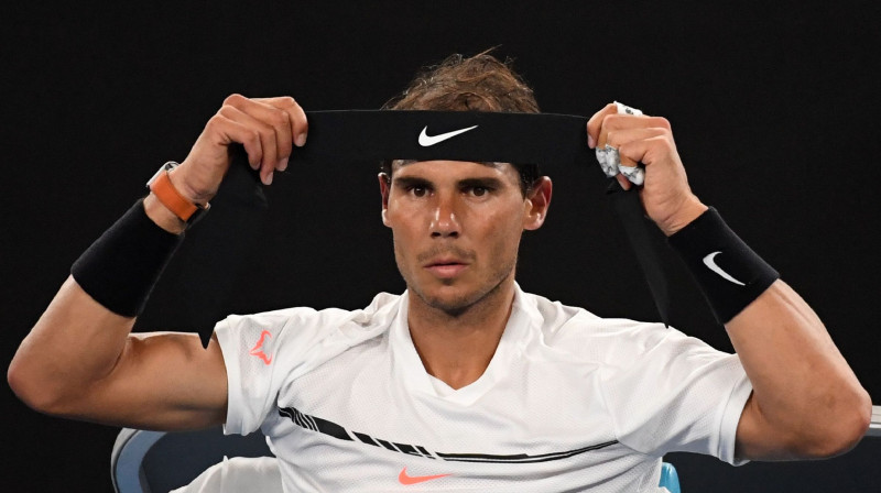 Rafaels Nadals "Grand Slam" ceturtdaļfinālā spēlēs pirmoreiz kopš 2015. gada "French Open"
"Foto: AFP/Scanpix