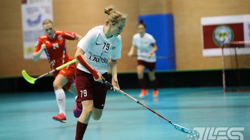 Santai Torsterei spēle pret Čehiju noslēdzās ar nepatīkamu savainojumu
Foto: Floorball.lv