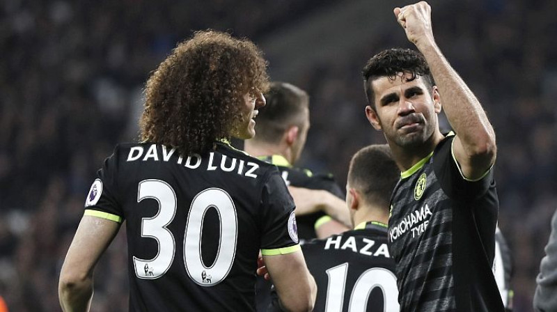 ''Chelsea'' pēc Djēgu Kostas vārtu guvuma 
Foto: AP/Scanpix