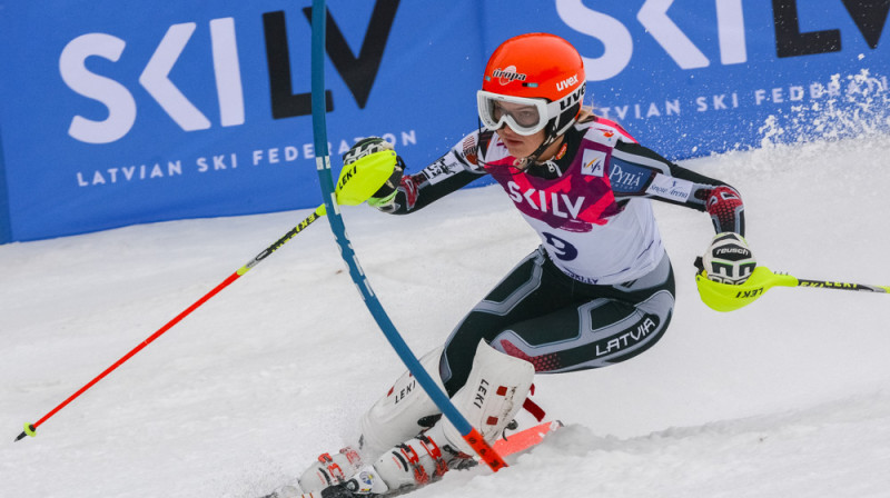 Slalomā pēc atgriešanās pārliecinošāk jūtas Ž.Gedra. Foto: Infoski.lv, E.Lukšo