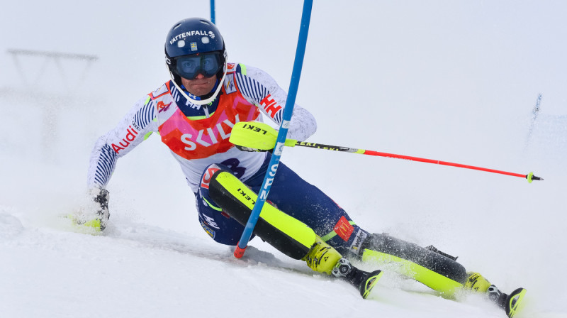 Uzvarētājs vīriešiem Gustavs Lundbeks. Foto: Infoski.lv, Emīls Lukšo