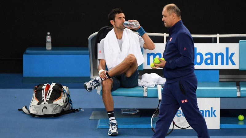 Novaks Džokovičs un Marians Vajda janvārī Melburnā
Foto: imago/Scanpix