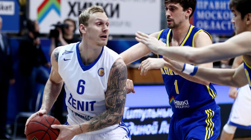 Jānis Timma un Aleksejs Šveds 
Foto: basket.fc-zenit.ru