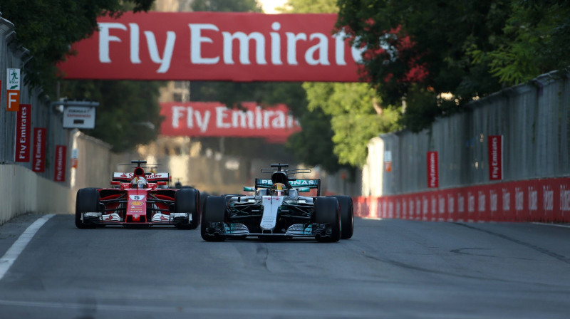 Sebastians Fetels un Lūiss Hamiltons 
Foto: imago / Scanpix