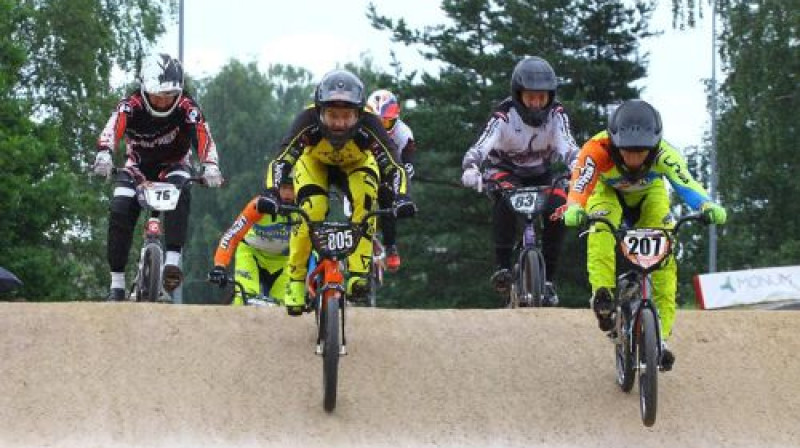 Latvijas BMX sacensību sezona turpinās Rīgā.
Foto: Sanda Tūtere