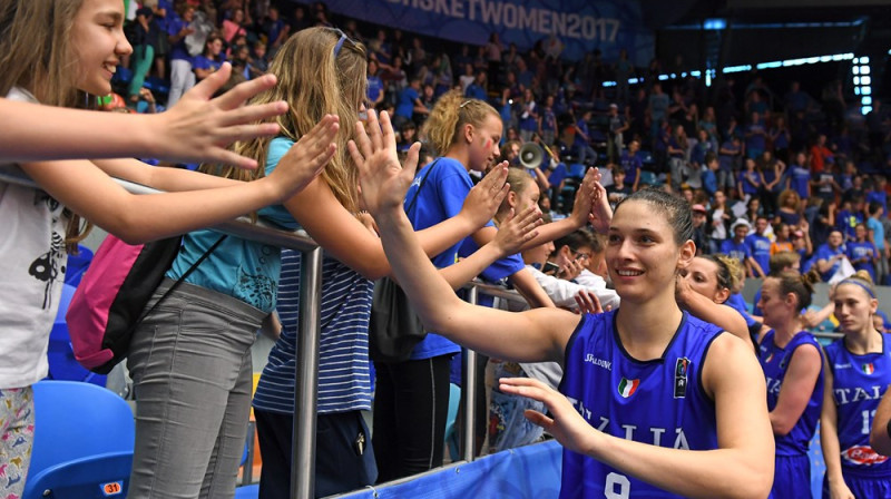 Cecilija Zandalasini Eiropas čempionātā Prāgā
Foto: FIBA