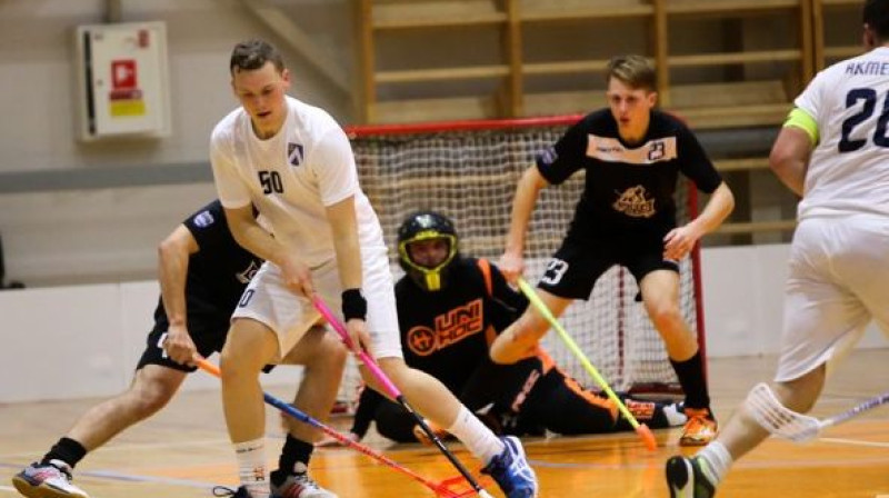 Toms Niedre ir pašlaik rezultatīvākais "Bauskas" komandas florbolists
Foto: Floorball.lv