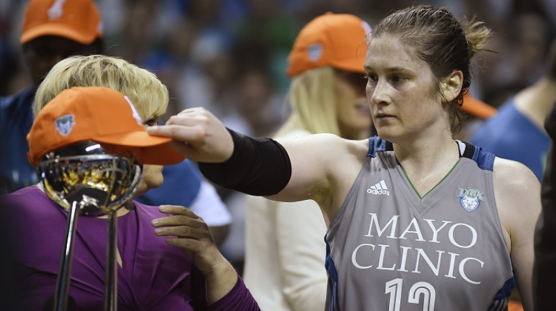 "Lynx" saspēles vadītāja Linsija Veilena: četrkārtēja WNBA čempione
Foto: Scanpix