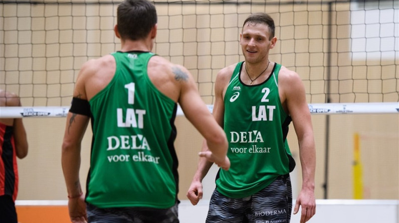 Mārtiņš Pļaviņš un Edgars Točs
Foto: FIVB