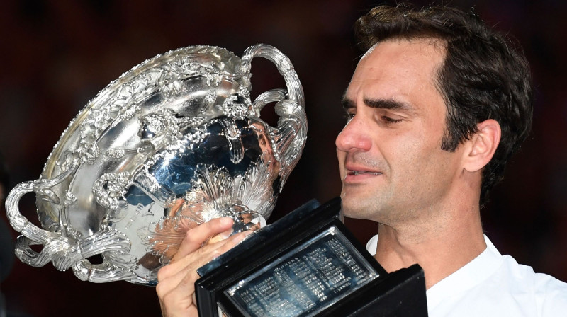 Rodžers Federers – 20-kārtējs "Grand Slam" čempions!
Foto: AFP/Scanpix