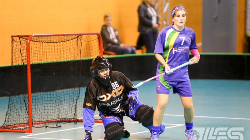 "Ķekavas" vārtos Kristīne Kirilova
Foto: Ritvars Raits, floorball.lv