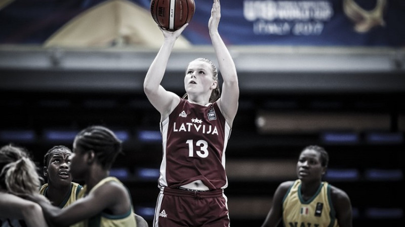 Sabīne Lipe Pasaules U19 kausa izcīņas spēlē pret Mali
Foto: FIBA