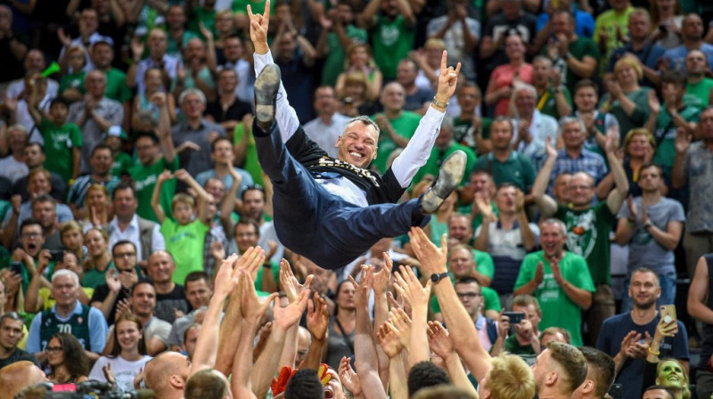 "Žalgira" galvenais treneris Šarūns Jasikēvičs. Foto: zalgiris.lt