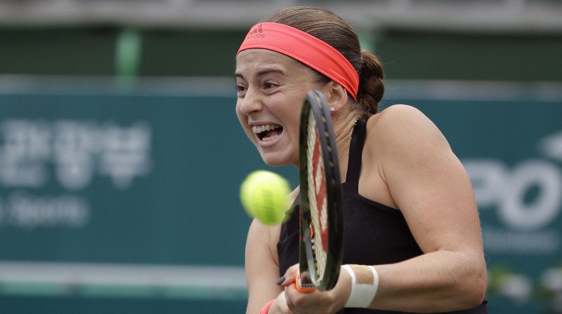 Aļona Ostapenko. Foto: AP/Scanpix