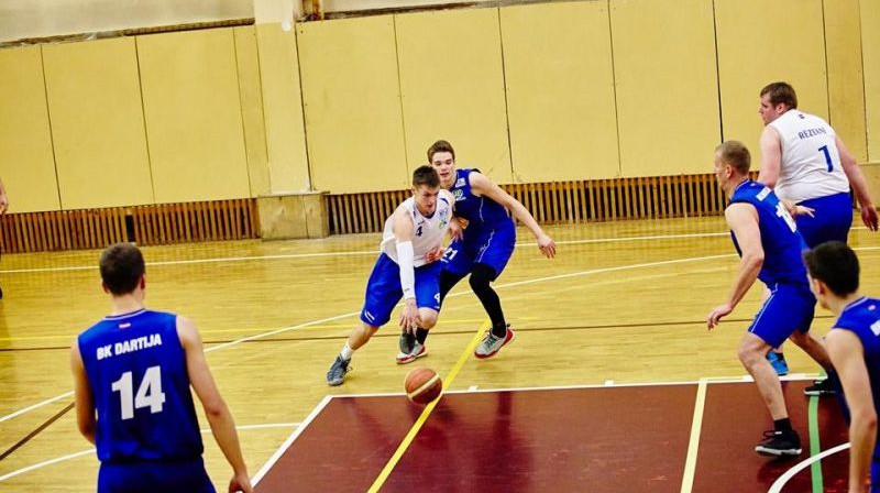 Valdis Seņkāns uzbrukumā. Foto: basket.lv