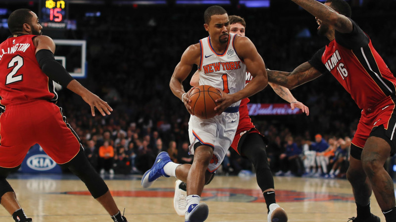 Ramons Sešonss Ņujorkas "Knicks"  formā. Foto: AP/Scanpix