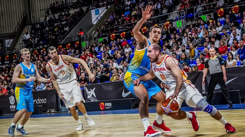 Kvino Koloms 2. decembra spēlē pret Ukrainu. Foto: FIBA