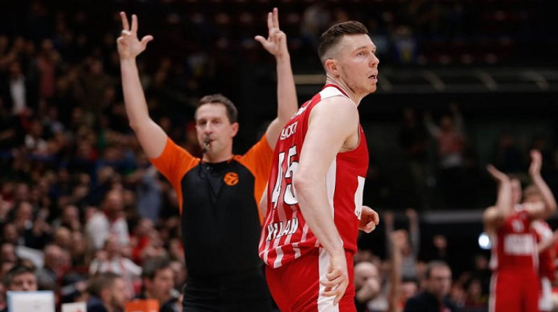 Dairis Bertāns: 11 punkti Minhenē. Foto: Olimpia Milano