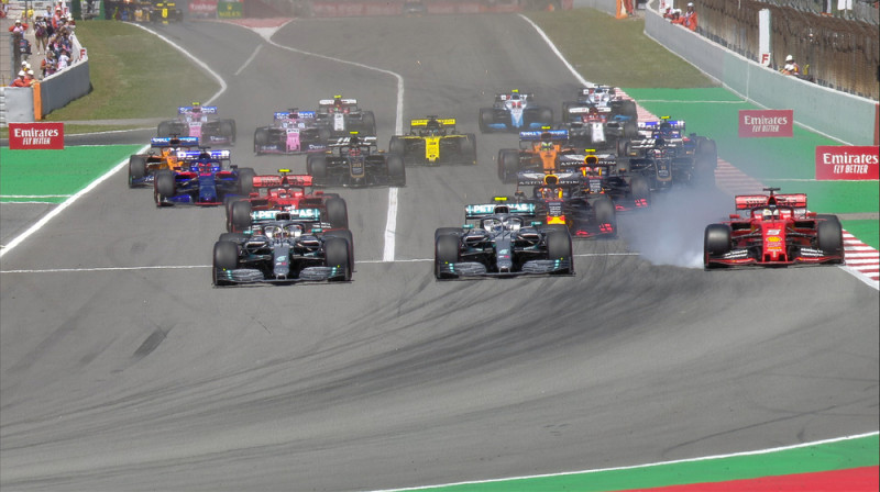 Spānijas F1 posma starts. Foto: Formula1.com