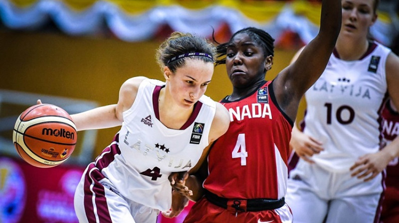 Nikola Ozola: 100 spēles jaunatnes izlasēs. Foto: FIBA